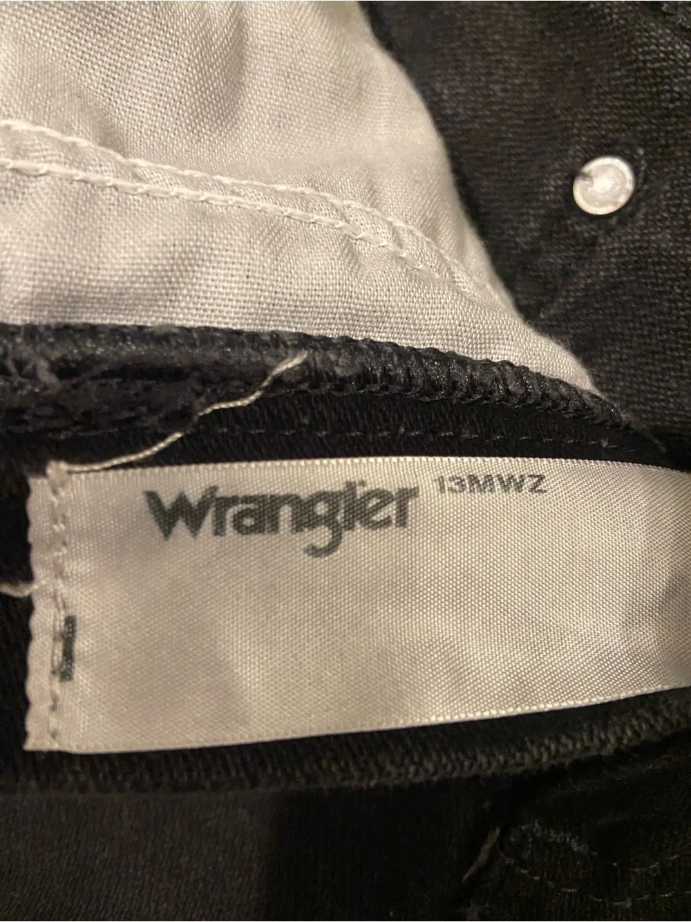 Wrangler Black Frayed Hem Denim Cutoff Shorts sz 27/4 Western, Festival, - Picture 4 of 5